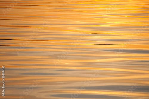 Golden waves of sunset