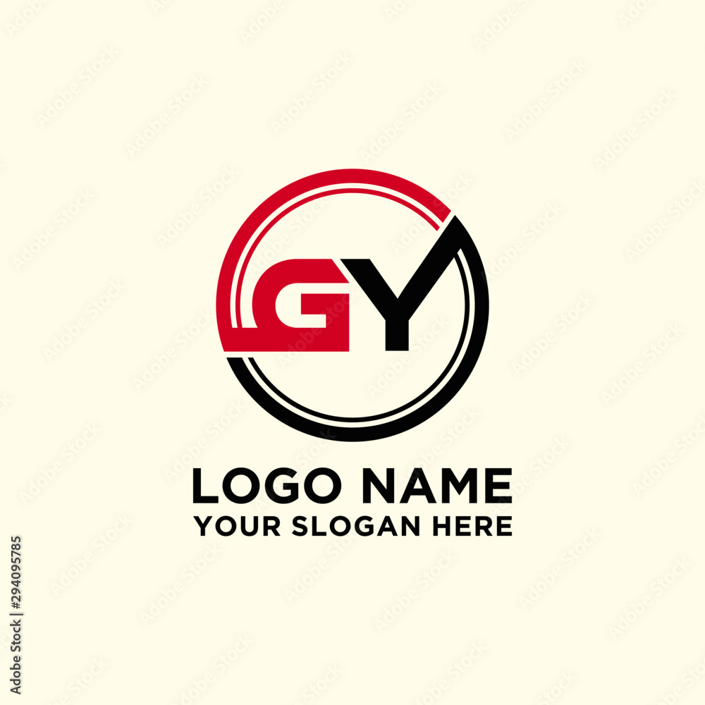 Circle logo with the letter GY inside. letters connecting with circles. Logo circle modern abstract Circle logo with the letter GY inside. letters connecting with circles. Logo circle modern abstract
