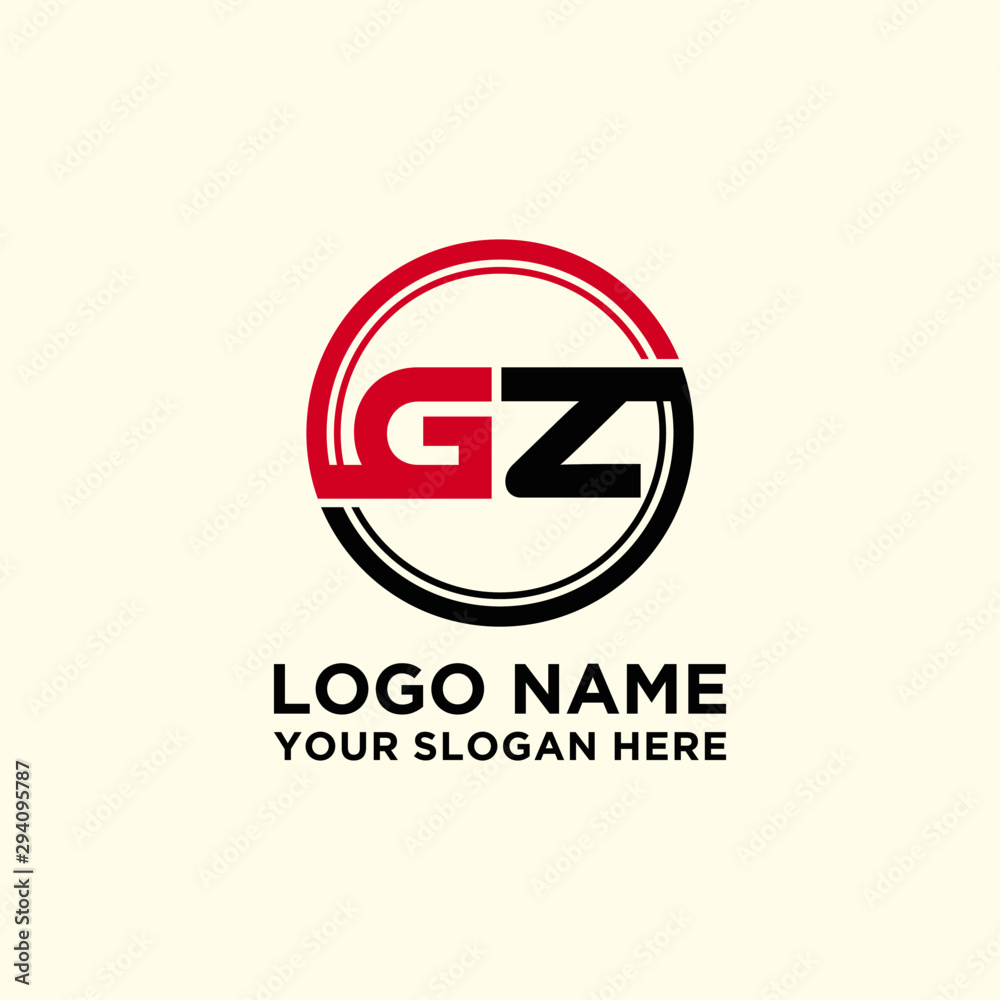 Circle logo with the letter GZ inside. letters connecting with circles. Logo circle modern abstract Circle logo with the letter GZ inside. letters connecting with circles. Logo circle modern abstract