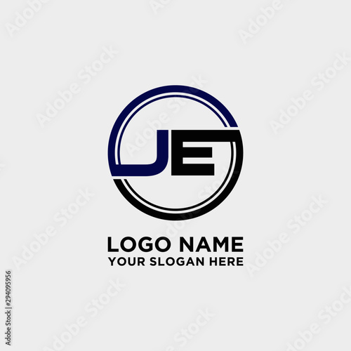 Fotografia Circle logo with the letter JE inside