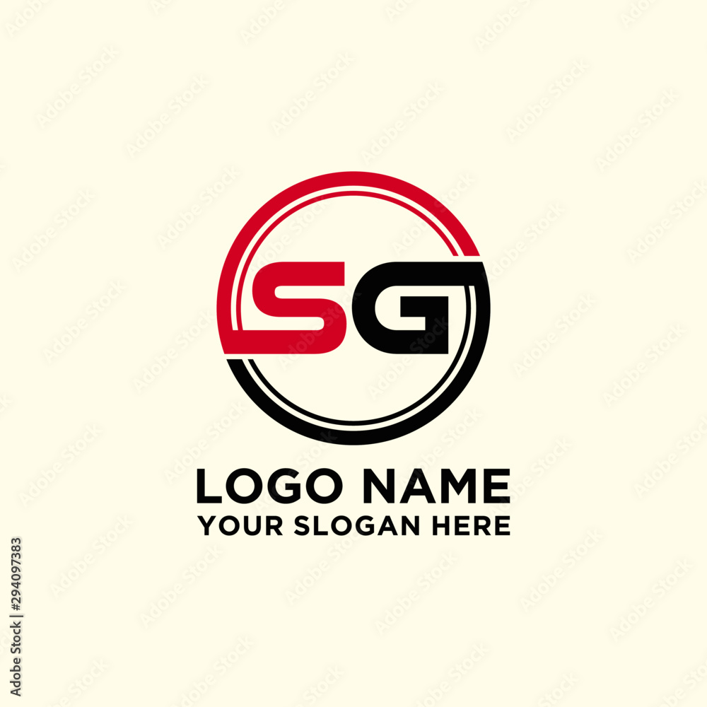 Circle logo with the letter SG inside. letters connecting with circles. Logo circle modern abstract Circle logo with the letter SG inside. letters connecting with circles. Logo circle modern abstract