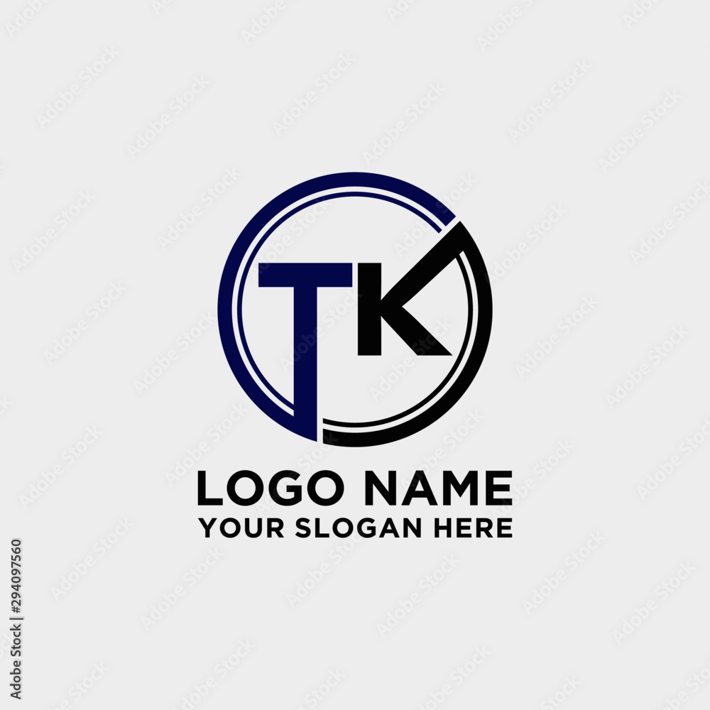 Circle logo with the letter TK inside. letters connecting with circles. Logo circle modern abstract Circle logo with the letter TK inside. letters connecting with circles. Logo circle modern abstract