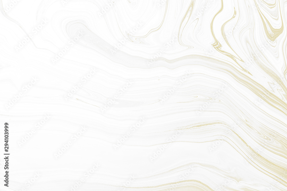 Fototapeta premium White Acrylic Pour Color Liquid marble abstract surfaces Design.