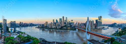 Modern metropolis skyline,Chongqing,China,Chongqing panorama. photo