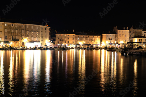 cres city bay on cres island at night water reflection long exposure © Bernadett