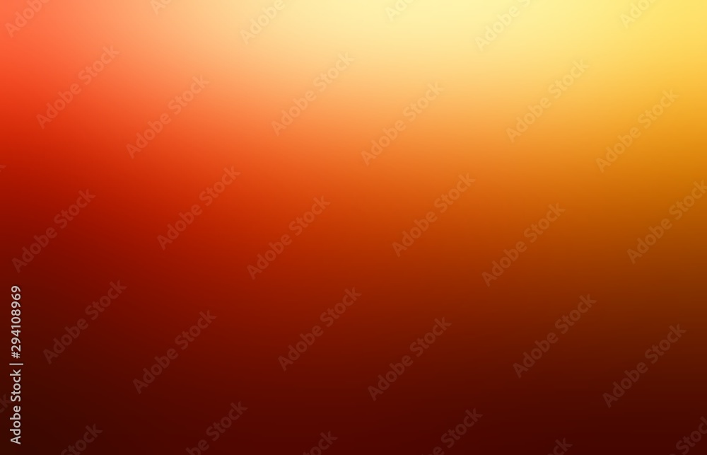 Red yellow transition of autum colors defocus background. Vibrant soft illustration. Warm light and deep shade blurred pattern.