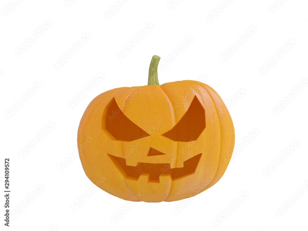 isolated scary jack o lantern isolated scary jack o lantern