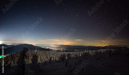 Stunning views of the European ski resort