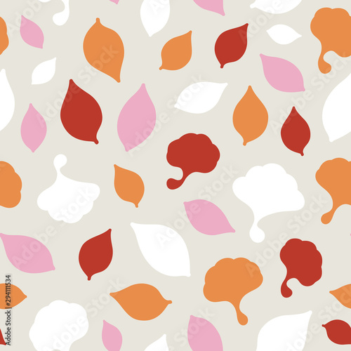 Denisa seamless pattern with autumn leaves