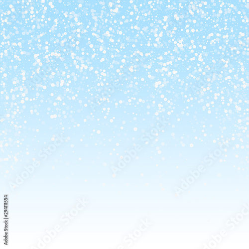 Random white dots Christmas background. Subtle fly