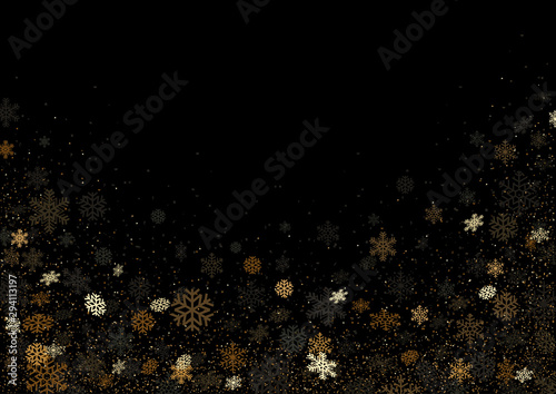 Black Background with Falli...