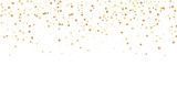 Gold stars random luxury sparkling confetti. Scatt