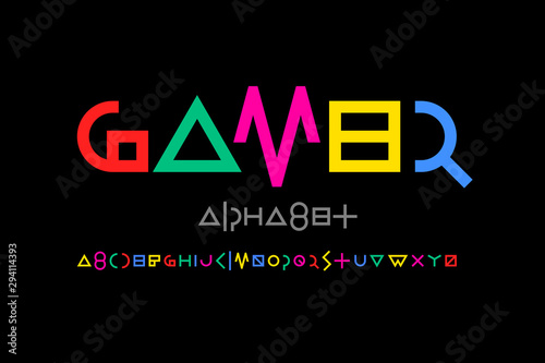 Game style font