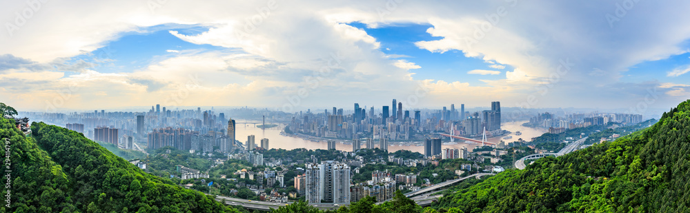 Daytime architectural landscape and skyline in Chongqing Daytime architectural landscape and skyline in Chongqing