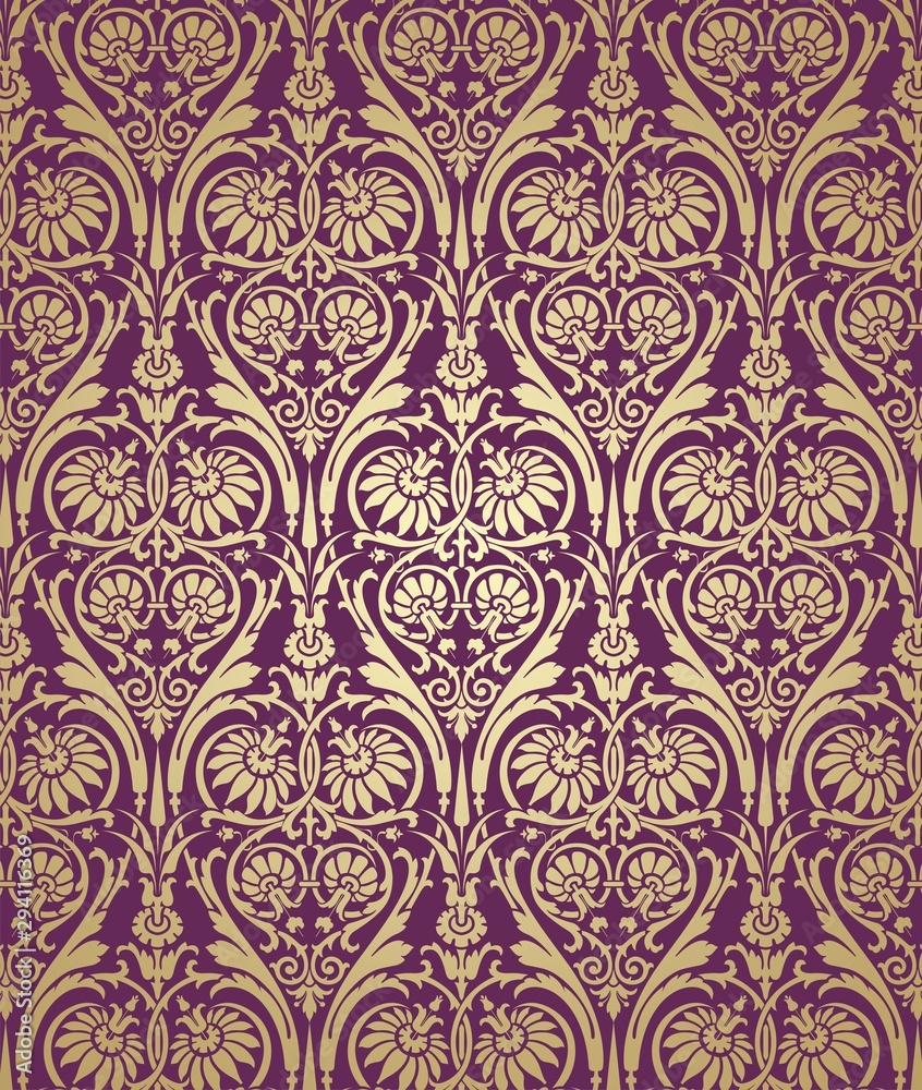 Paisley floral pattern , textile swatch , India	