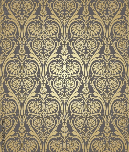Paisley floral pattern , textile swatch , India