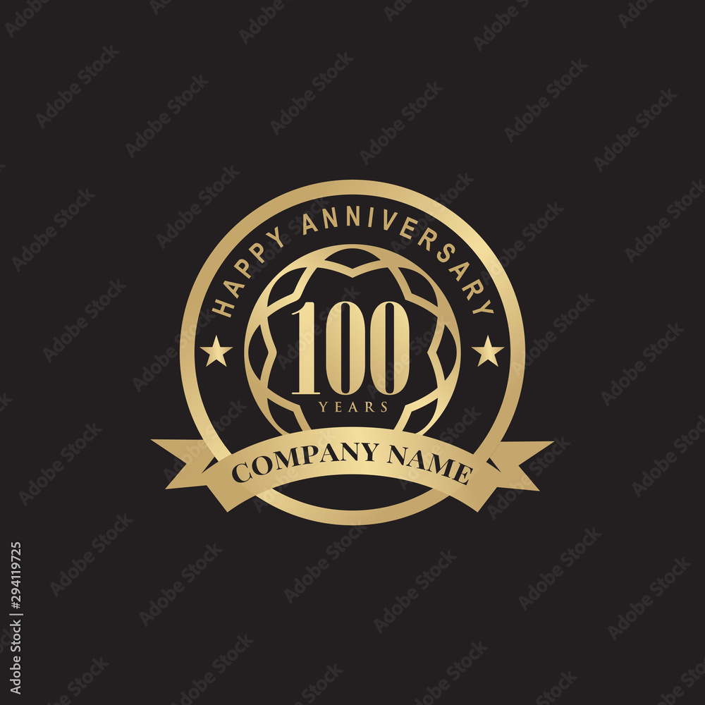 100th years celebrating anniversary icon logo design vector template 100th years celebrating anniversary icon logo design vector template