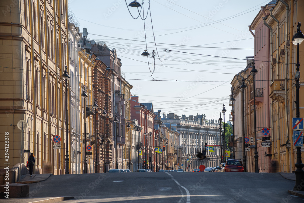 Naklejka premium Nevsky prospekt - the main street of St. Petersburg