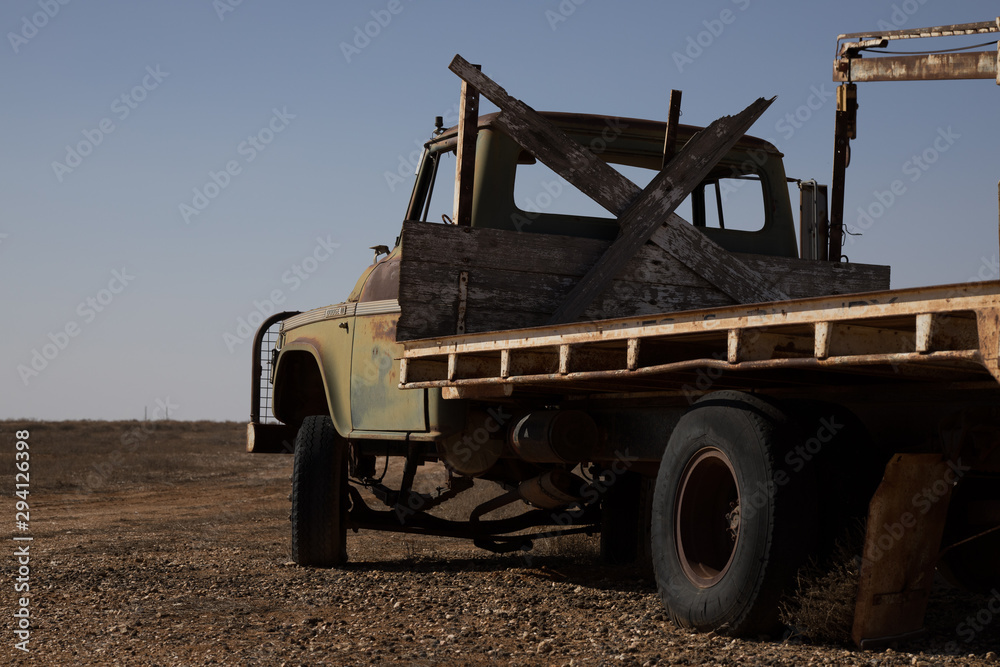 Fototapeta premium abandoned truck