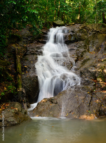 Beautiful of Kathu Waterfall at Phuket province Thailand. © wuttichok