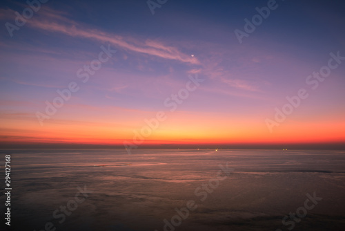view beautiful sunrise under water of sea at phuket, Thailand © wuttichok
