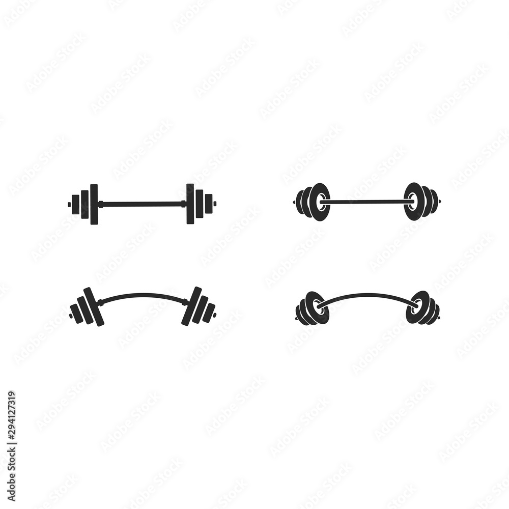 Barbell, Dumbbell Gym Icon Logo Template gym Badge, Fitness Logo concept Barbell, Dumbbell Gym Icon Logo Template gym Badge, Fitness Logo concept