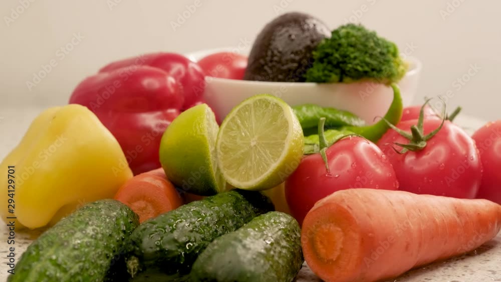 healthy foods are on the table in the kitchen healthy foods are on the table in the kitchen