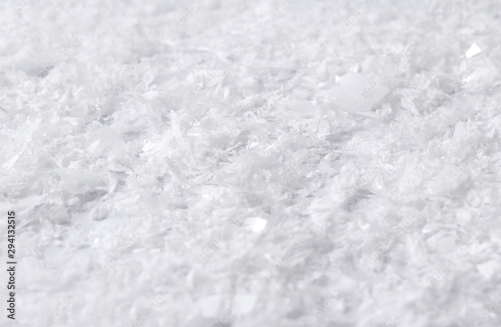 Obraz premium White fluffy artificial snow texture abstract background