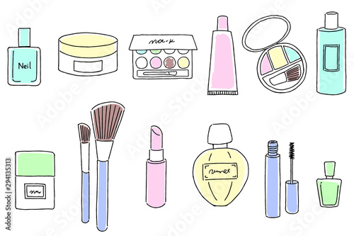 コスメのイラスト　セット