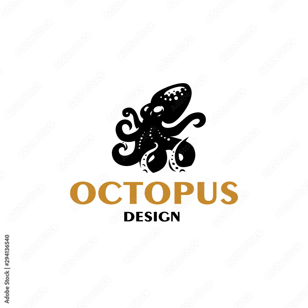 Sea octopus at the bottom of the sea Sea octopus at the bottom of the sea