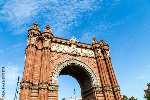 The Arc de Triomf, Built in 1888 Barcelona hosted the Universal Exhibition. photo