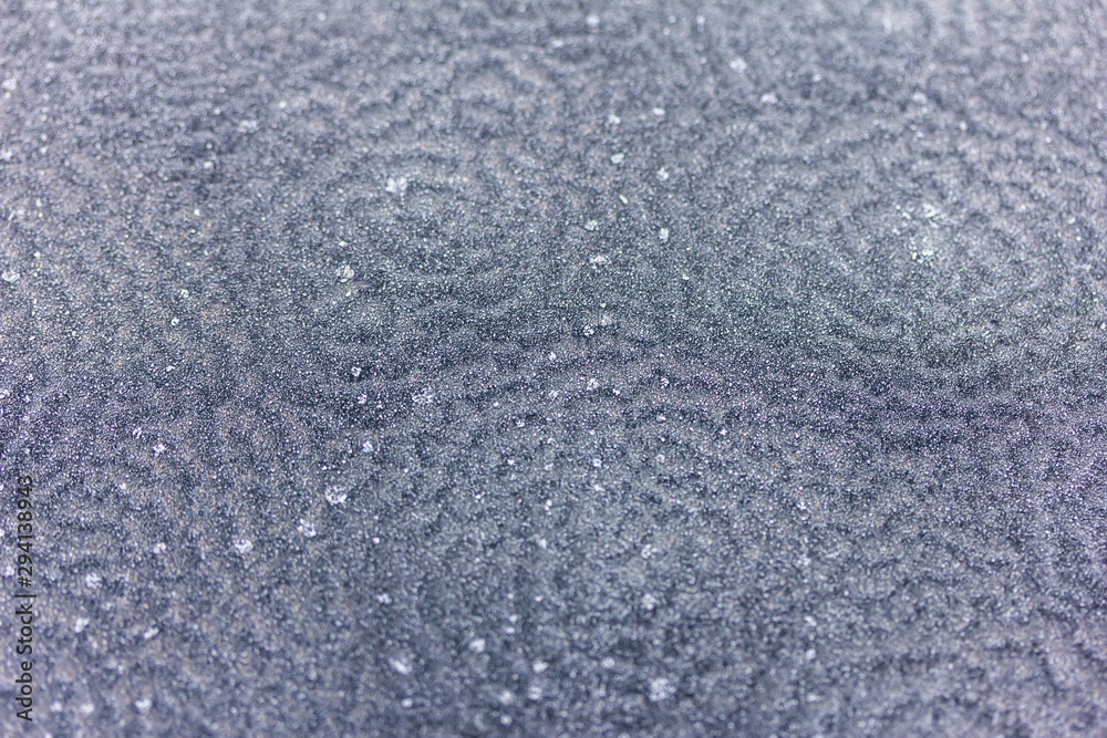 Naklejka premium Frost auf einer Oberfläche aus Glas