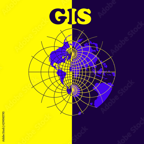 Web mapping and gis banner in two colors