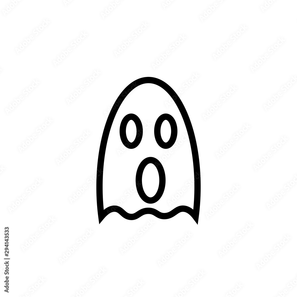 Ghost doodle cartoon character. Cute lines isolated symbol. Halloween logo. Flat design icon for booklet, banner, website. Vector illustration. Ghost doodle cartoon character. Cute lines isolated symbol. Halloween logo. Flat design icon for booklet, banner, website. Vector illustration.