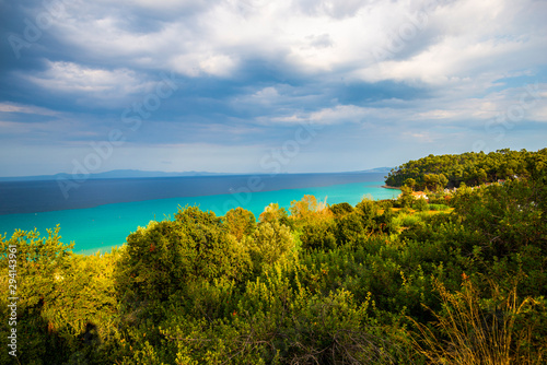 Sea landscape in Kassandra , Greece
