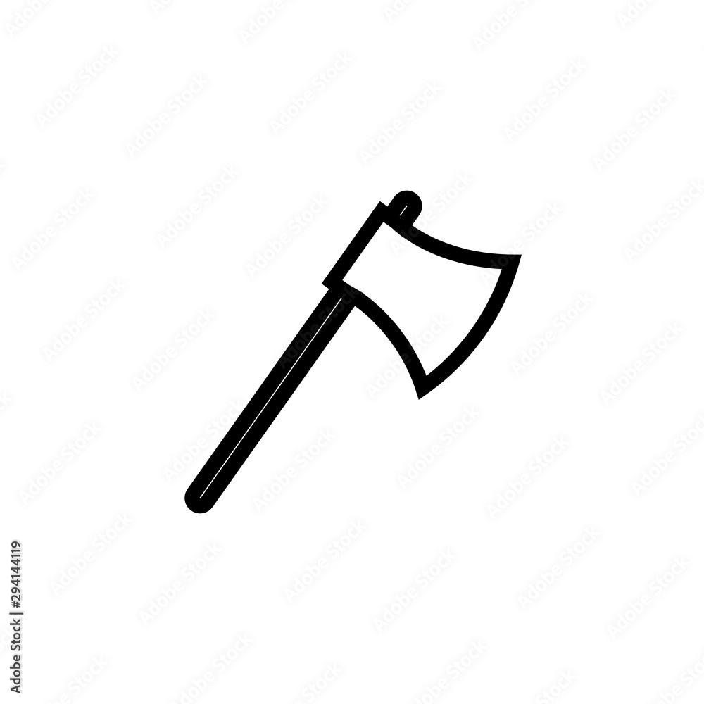 Halloween axe icon. Vector illustration line symbol Halloween axe icon. Vector illustration line symbol