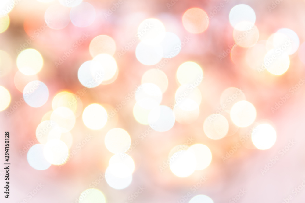 Fototapeta premium Defocus christmas lights background