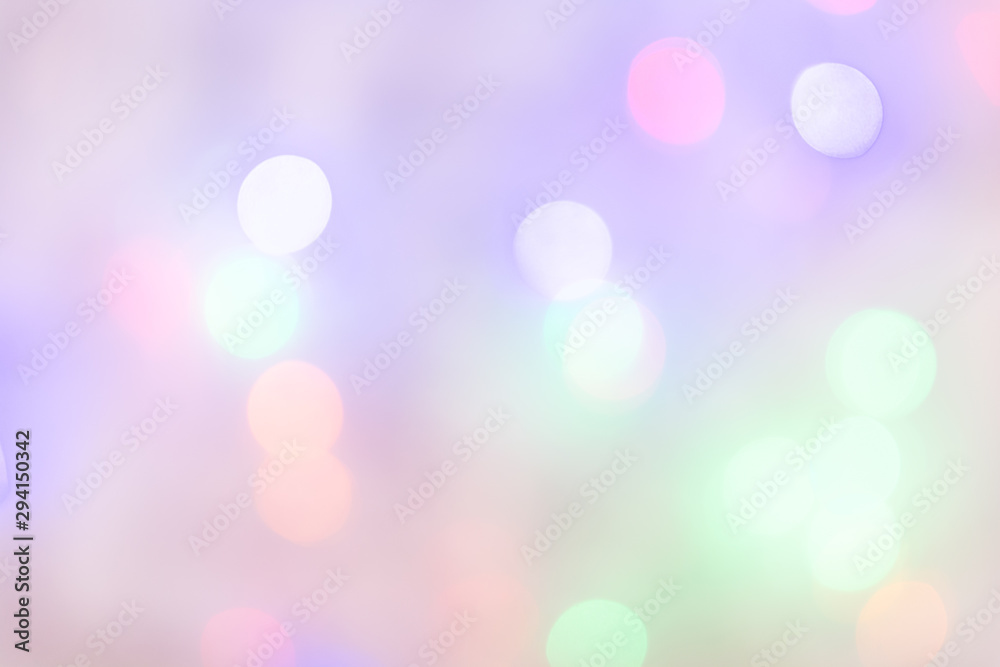 Defocus christmas lights pastel color background Defocus christmas lights pastel color background