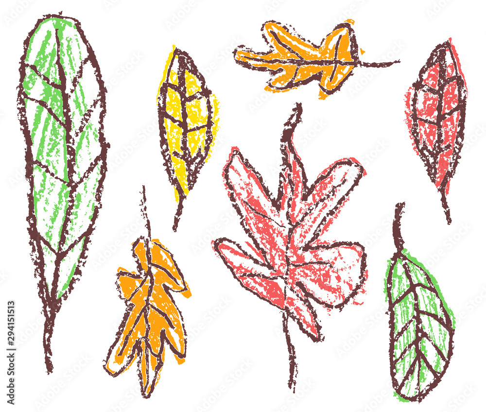 Line drawing of falling autumn leaves on Craiyon