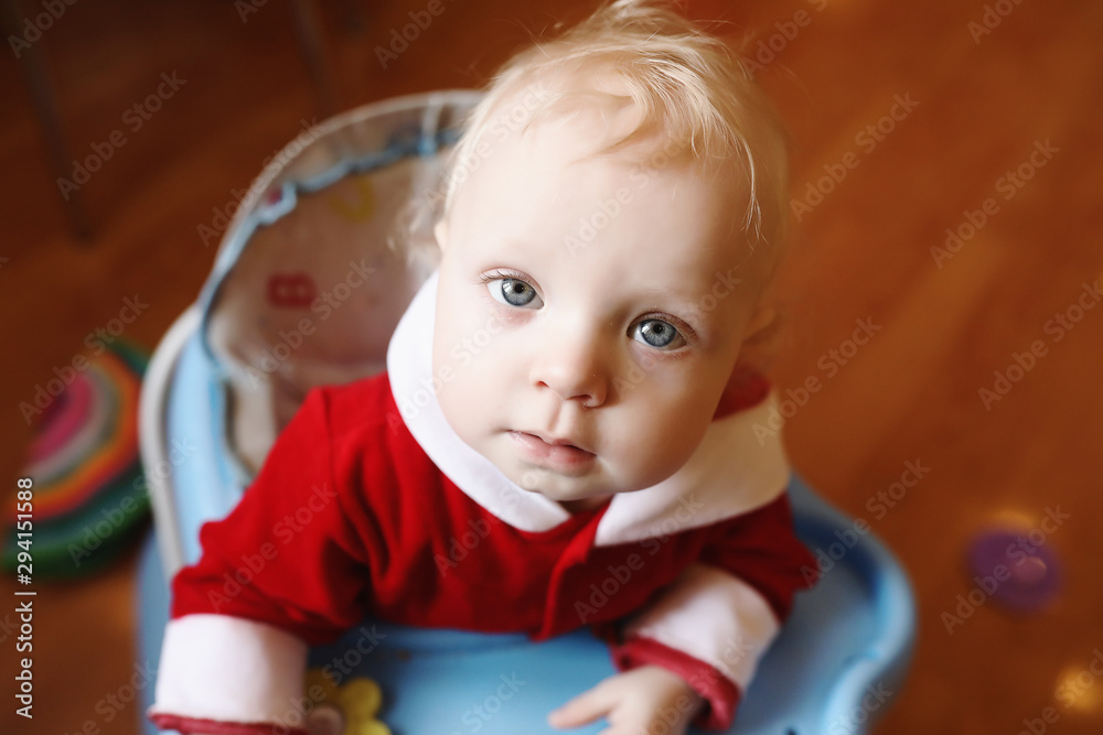 Portrait of a young child with blue eyes Portrait of a young child with blue eyes