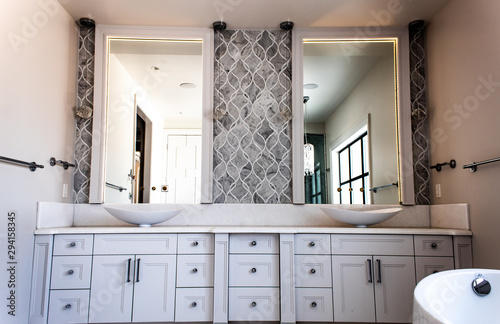 interior of modern bathroom