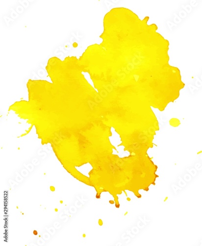Colorful abstract watercolor texture stain with splashes and spatters.