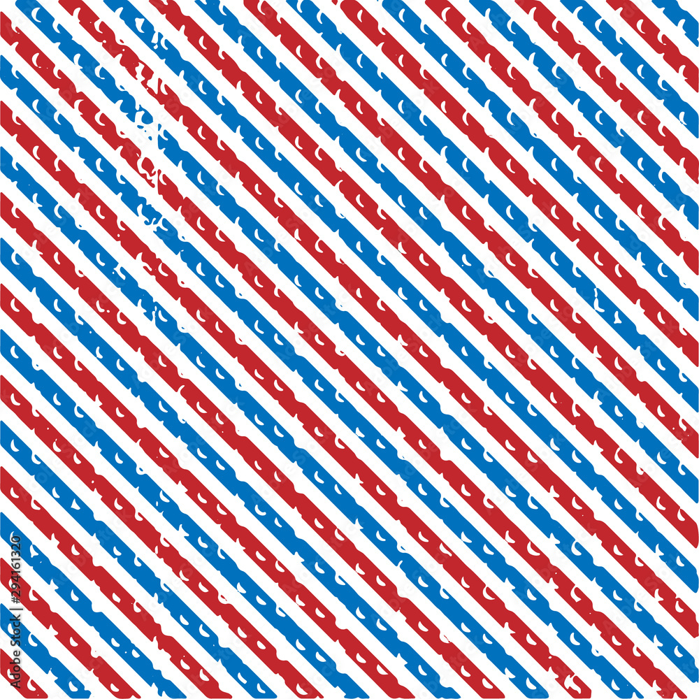 Fototapeta premium Diagonal lines seamless pattern on white background