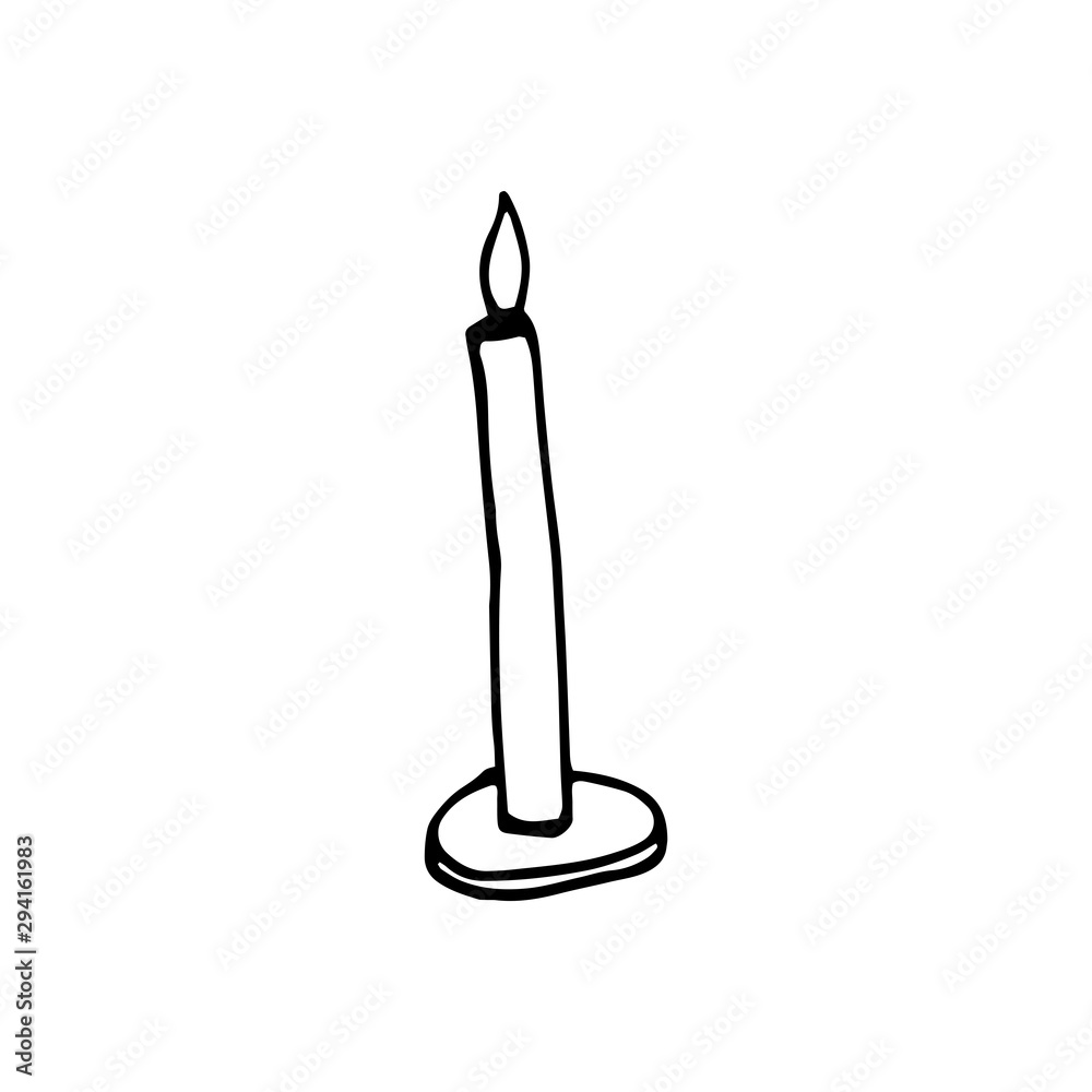Single hand drawn element of New Year and Xmas. Doodle vector illustration. Winter elements for greeting cards, posters, stickers and seasonal design. Isolated on white background Single hand drawn element of New Year and Xmas. Doodle vector illustration. Winter elements for greeting cards, posters, stickers and seasonal design. Isolated on white background