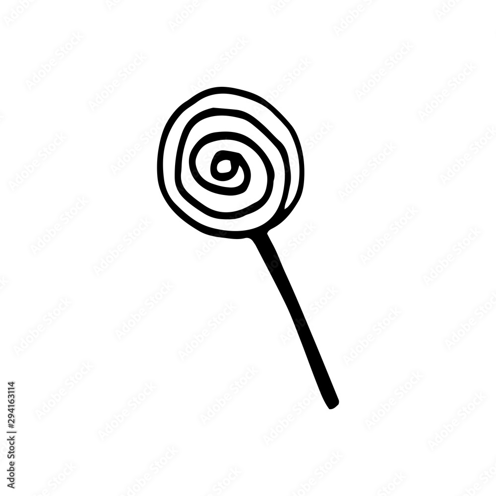Single hand drawn element of New Year and Xmas. Doodle vector illustration. Winter elements for greeting cards, posters, stickers and seasonal design. Isolated on white background Single hand drawn element of New Year and Xmas. Doodle vector illustration. Winter elements for greeting cards, posters, stickers and seasonal design. Isolated on white background