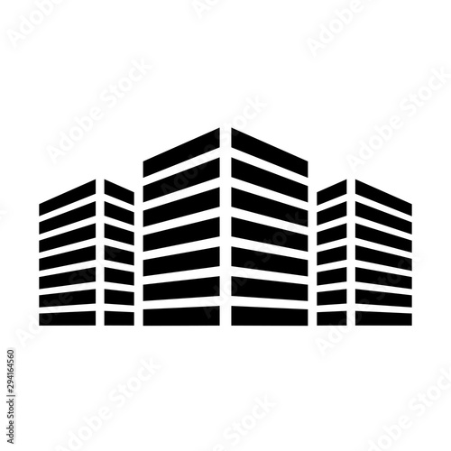Modern buildings icon