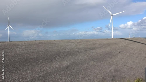 Schattenwurf an einer Windkraftanlage