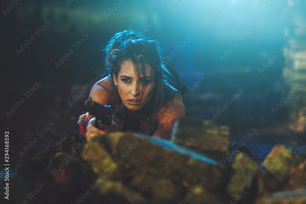 Fototapeta premium Waiting For The Enemy