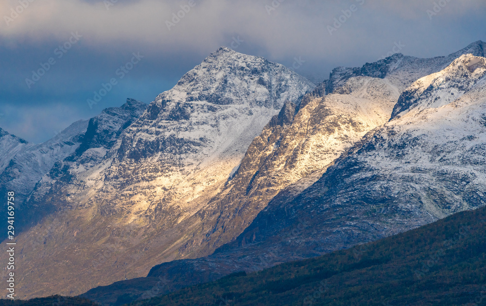 in the mountains of Norway,Tromso in the mountains of Norway,Tromso