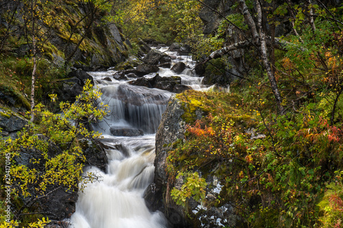 mountain river in the mountains of Norway